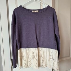 Altar’d State Purple Sweatshirt Size Small